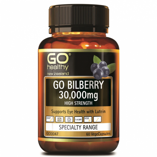 Go Healthy 高之源 蓝莓越橘护眼精华 30000mg 60粒  (叶黄素含量6mg)